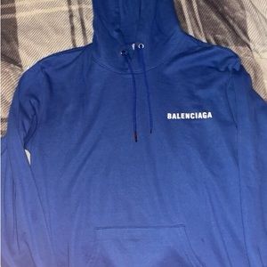 Blue Sapphire Balenciaga Medium Sweatshirt